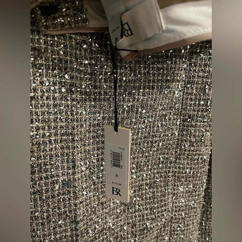 Banana Republic Coleta Tinsel Tweed Blazer and Wide Leg Pants - Size 8